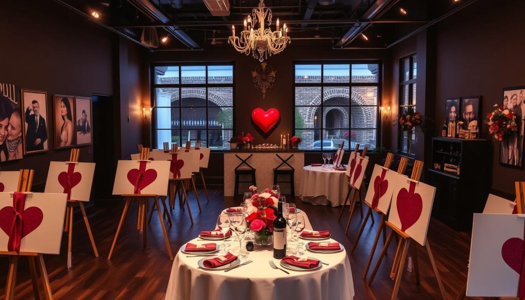 Colorado art studio prepared for Valentine's Day sip and paint speed dating event